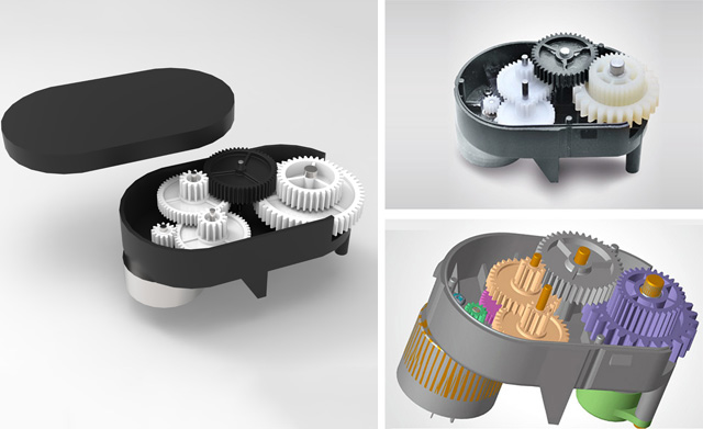 垃圾桶翻蓋電機
